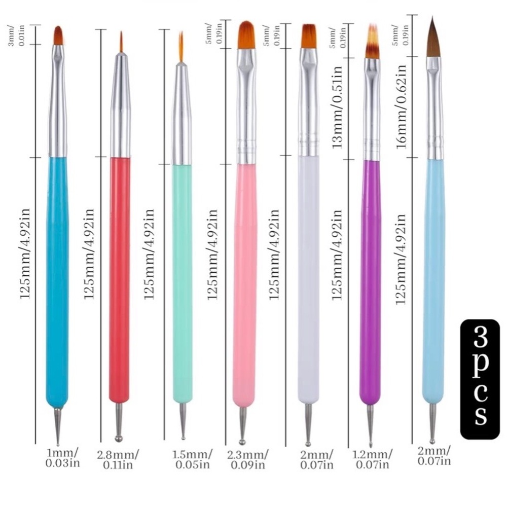 Colorful Nail Art Brush Set
